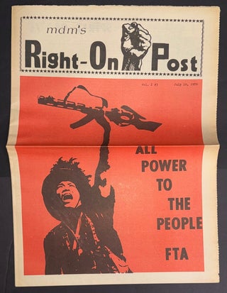 Cat.No: 346042 MDM's Right-On Post. Vol. 1, no. 3 (July 10, 1970