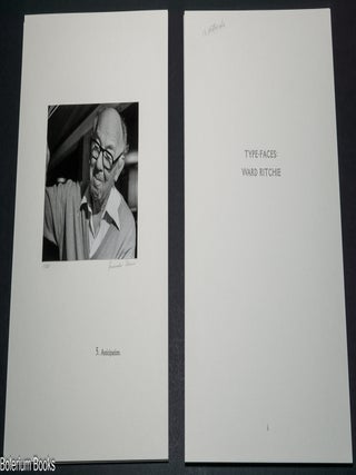 Type-faces: A Photographic Study of Ward Ritchie. With a foreword by Lawrence Clark Powell.