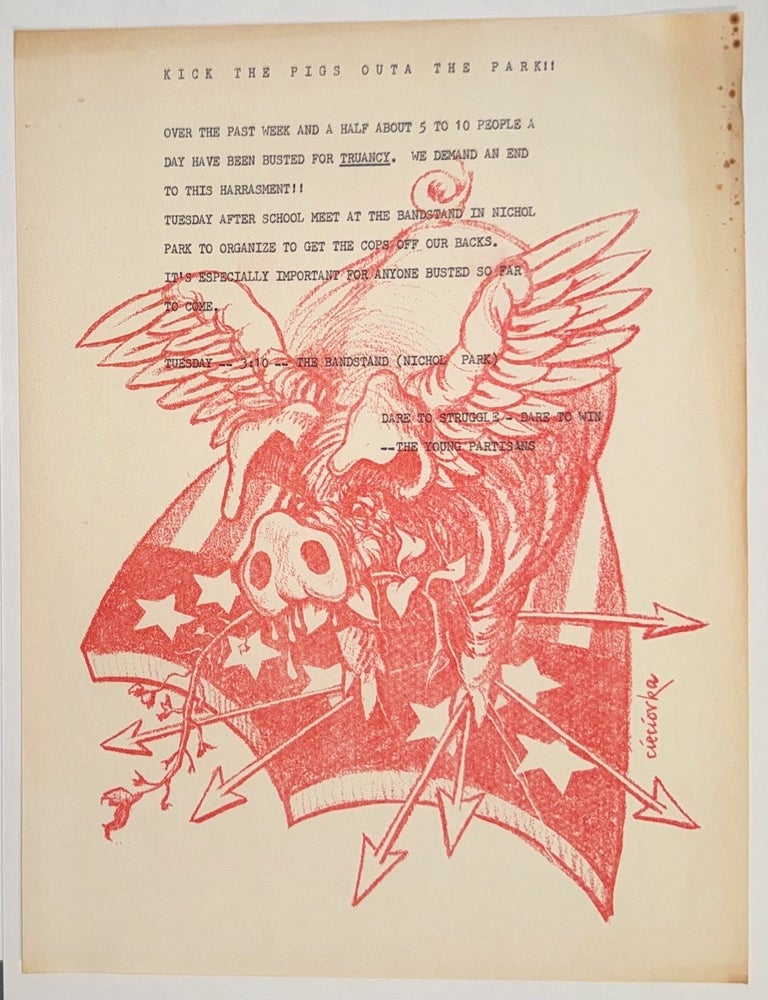 Cat.No: 346260 Kick the pigs outa the park!! [handbill]