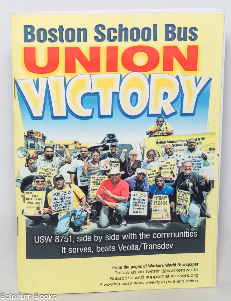 Cat.No: 346368 Boston School Bus Union Victory, USW 8751, side by side