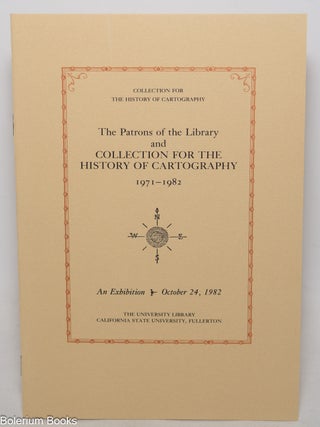 Cat.No: 346518 The Patrons of the Library and Collection for the History of Cartography...