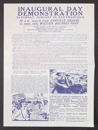 Cat.No: 346565 Inaugural Day Demonstration [handbill