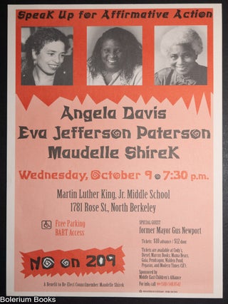 Cat.No: 346666 Speak Up For Affirmative Action / Angela Davis / Eva Jefferson Paterson /...