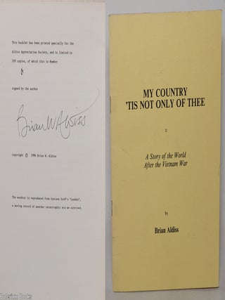 Cat.No: 346894 My country 'tis not only of thee; a story of the world after the...
