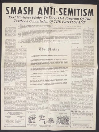 Cat.No: 346971 Smash Anti-Semitism. 1951 Ministers Pledge to Carry Out Program of the...