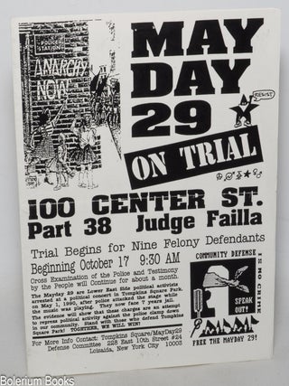 Cat.No: 347066 May Day 29 on trial, 100 Center St. / Trial begins for nine felony defendants