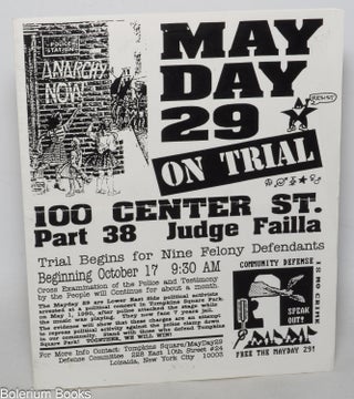Cat.No: 347066 May Day 29 on trial, 100 Center St. / Trial begins for nine felony defendants