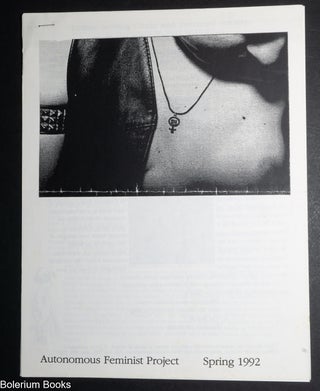Cat.No: 347078 Autonomous Feminist Project (Spring 1992). Sonya Huber