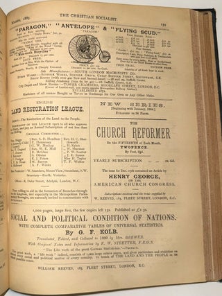 The Christian Socialist [bound volume of 32 issues]