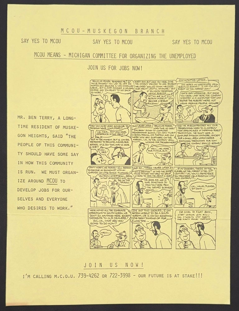 Cat.No: 347135 MCOU - Muskegon Branch [handbill]
