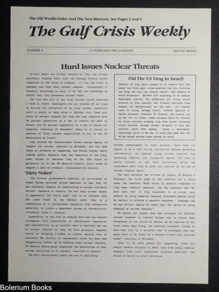 Cat.No: 347337 The Gulf Crisis Weekly, No. 4
