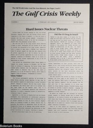 Cat.No: 347337 The Gulf Crisis Weekly, No. 4