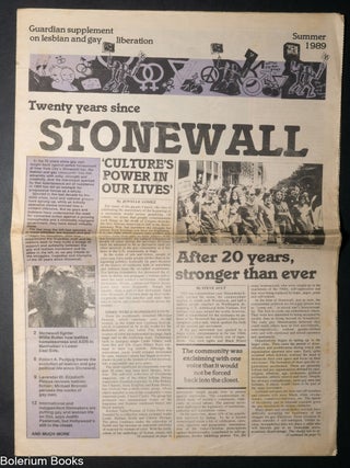 Cat.No: 347417 Twenty Years Since Stonewall: Guardian supplement on lesbian & gay...
