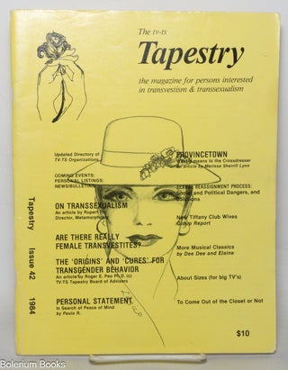 Cat.No: 347535 TV-TS Tapestry: the magazine for all persons interested in transvestism...