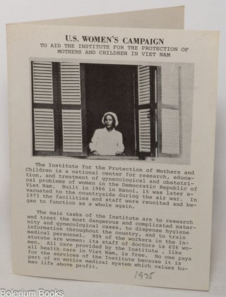 Cat.No: 347572 US Women's Campaign to Aid the Institute for the Protection of...