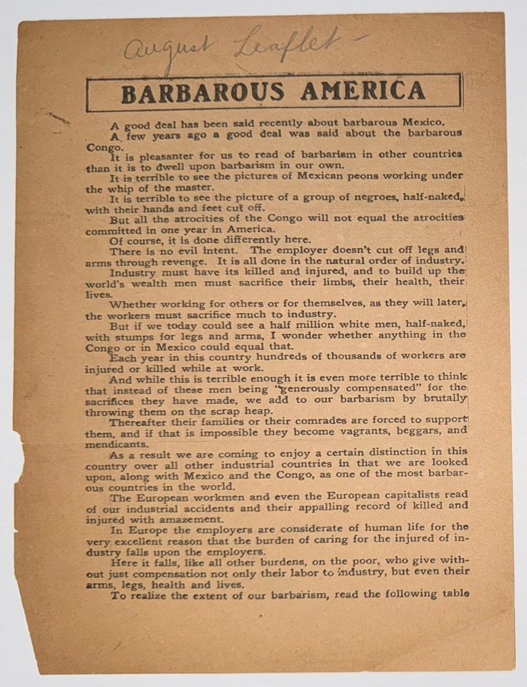 Cat.No: 347904 Barbarous America
