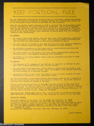 Cat.No: 347955 Keep Portugal Free [handbill
