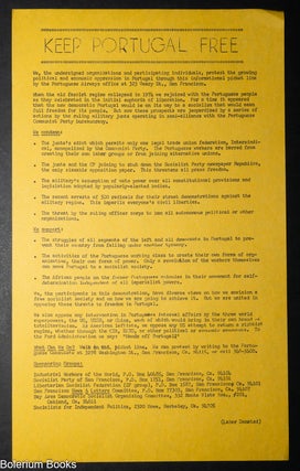 Cat.No: 347955 Keep Portugal Free [handbill