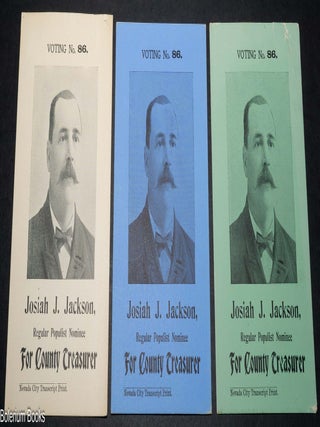 Cat.No: 347958 Josiah J. Jackson, Regular Populist Nominee for County Treasurer [3...
