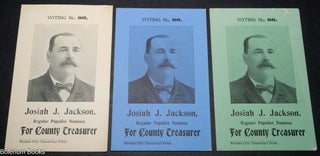Cat.No: 347958 Josiah J. Jackson, Regular Populist Nominee for County Treasurer [3...