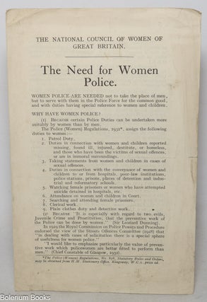Cat.No: 347991 The Need for Women Police