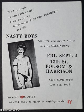 Cat.No: 348034 The S.F. Eagle: Richard Ruggiero and His Nasty Boys [handbill