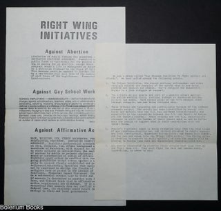Cat.No: 348039 [Two handbills by the Gay Freedom Coalition Against All Attacks