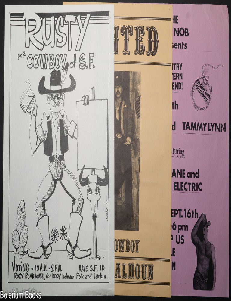 Cat.No: 348129 Lot of Ephemera From Gay Cowboy Events In San Francisco [4 posters]