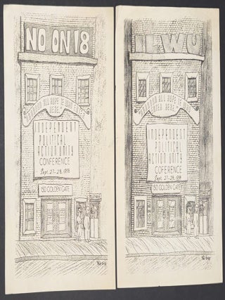 Cat.No: 348164 [Two handbills promoting the Independent Political Action Unity Conference...