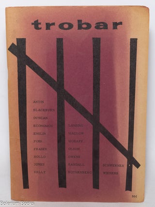 Cat.No: 348189 Trobar: A Magazine of New American Poetry; No. 5. George Economou, Joan...