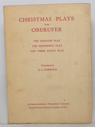 Cat.No: 348300 Christmas Plays from Oberufer: The Paradise Play, The Shepherd's Play...