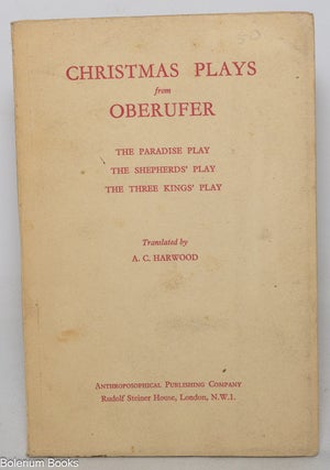 Cat.No: 348300 Christmas Plays from Oberufer: The Paradise Play, The Shepherd's Play...