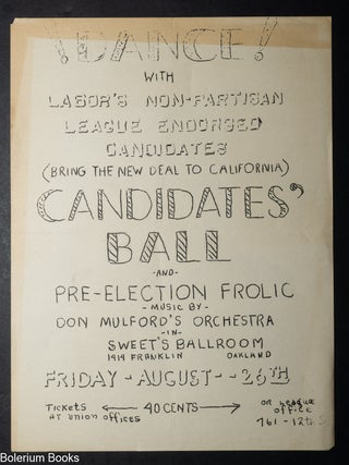 Cat.No: 348337 !Dance! with Labor's Non-Partisan League Endorsed Candidates (Being...