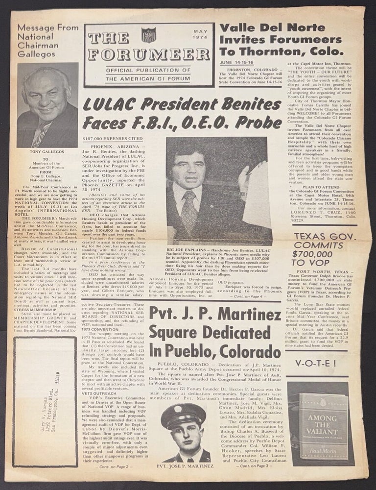 Cat.No: 348412 The Forumeer: official publication of the American G.I. Forum of