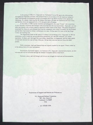 Nvwtohiyada Idehesdi Sequoyah is innocent. Free N.I. Sequoyah from Death Row [handbill]