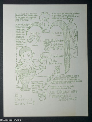 All Ideas and Proposals Welcome / Big Brother's Gotta Go! [handbill