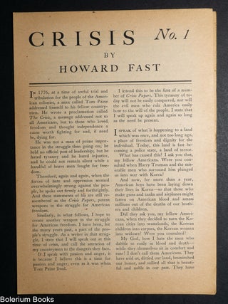 Crisis no. 1