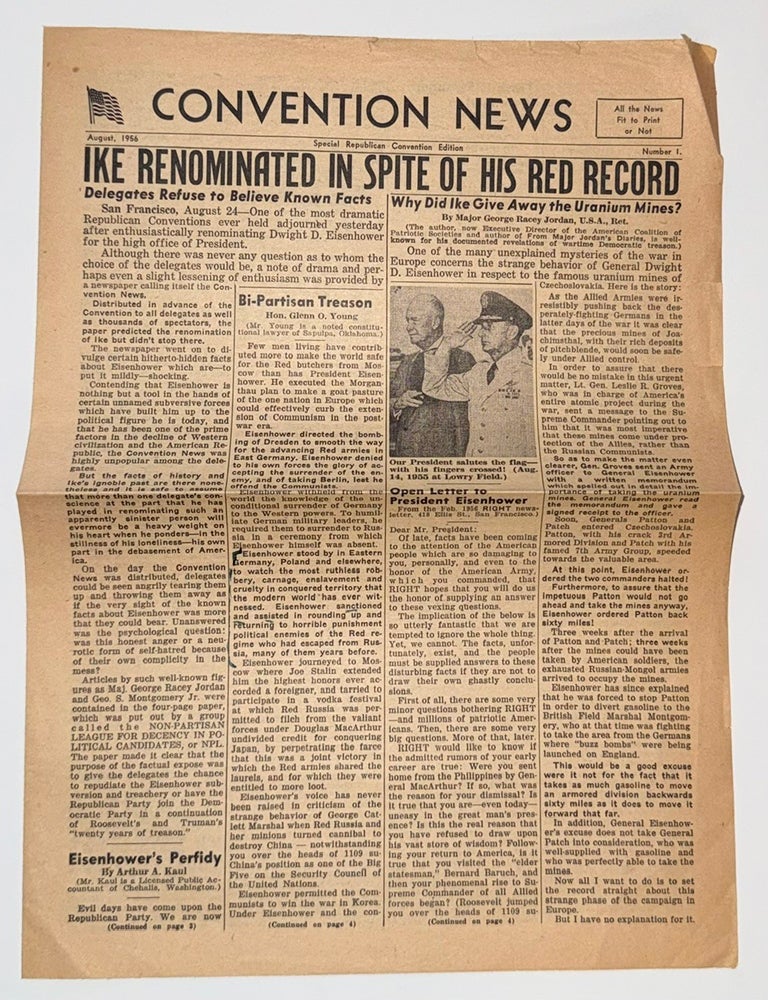Cat.No: 348719 Convention News. Special Republican Convention Edition. Number 1