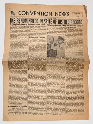 Cat.No: 348719 Convention News. Special Republican Convention Edition. Number 1