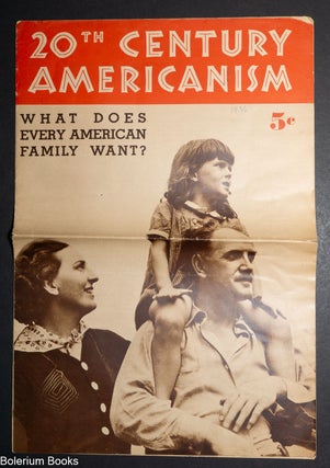 Cat.No: 348725 20th Century Americanism: What Does Every American Family Want?