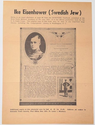 Cat.No: 348910 Ike Eisenhower (Swedish Jew) [handbill