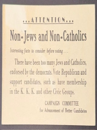 Cat.No: 348920 Attention - Non-Jews and Non-Catholics. Interesting facts to consider...