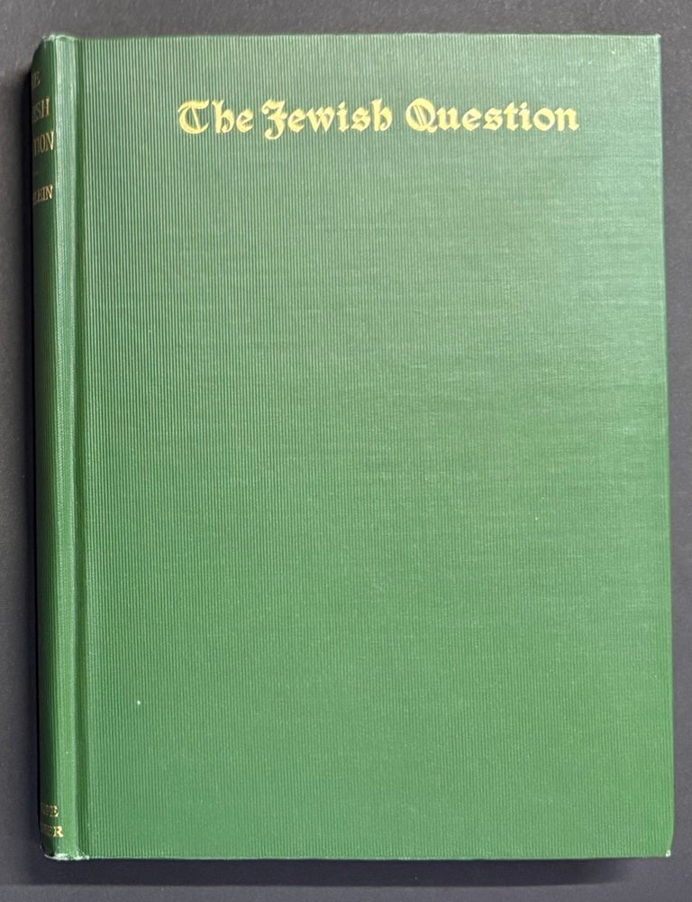Cat.No: 348979 The Jewish question. Arno Clemens Gaebelein.