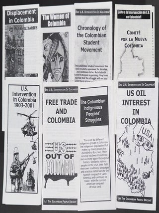 Eight brochures from the Comit&eacute; for a New Colombia