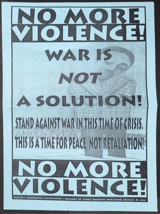 No more violence! War is not a solution! Stand against war in this time of crisis. This is a time...