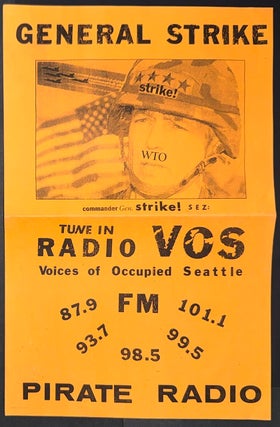Cat.No: 349255 General Strike... Tune in Radio VOS: Voices of Occupied Seattle... Pirate...