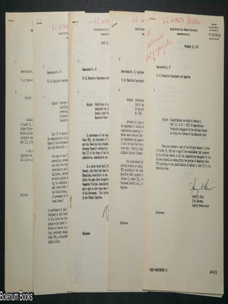 Cat.No: 349365 [Five United States Civil Service Commission memoranda