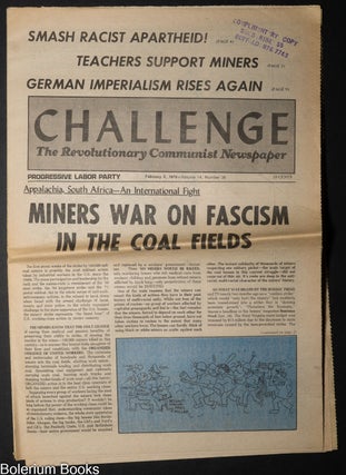 Cat.No: 349373 Challenge, the Revolutionary Communist Newspaper Vol. 14, No. 36 (February...