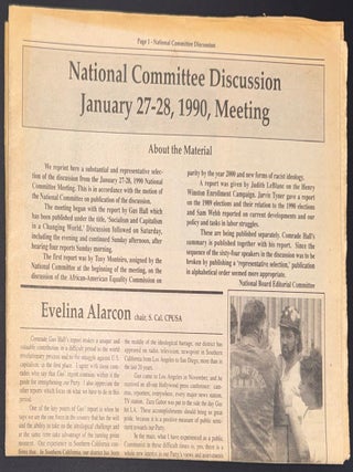 National Committee Discussion, January 27-28, 1990, Meeting