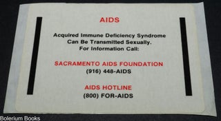 Cat.No: 349575 AIDS: Acquired Immune Deficiency Syndrome can be transmitted sexually. For...